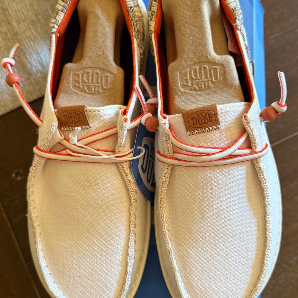 Hey Dude Beige Wendy Funk Jacquard Shoes